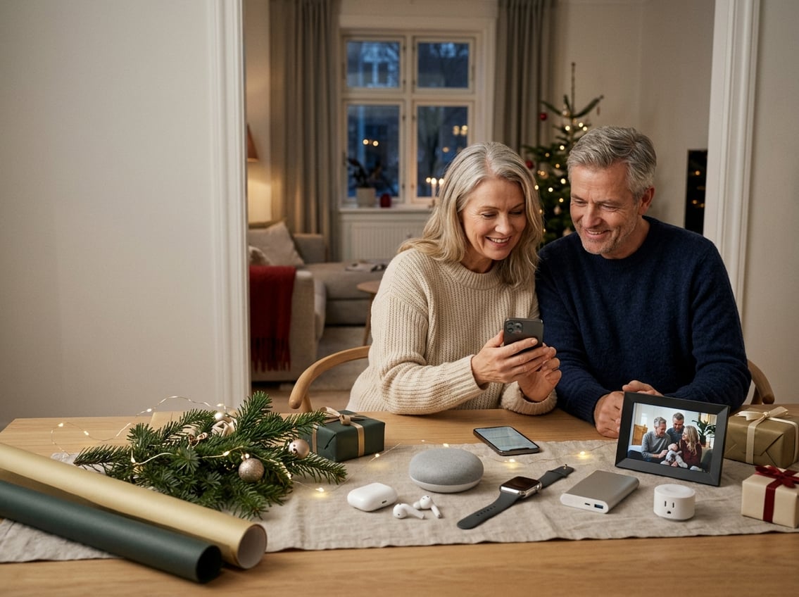 Gør december lettere med små tech gaver til forældre